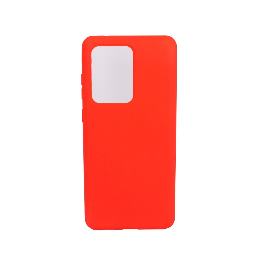 Protectores para celular  para Samsung  S20 Ultra Funda de silicona con felpa Rojo